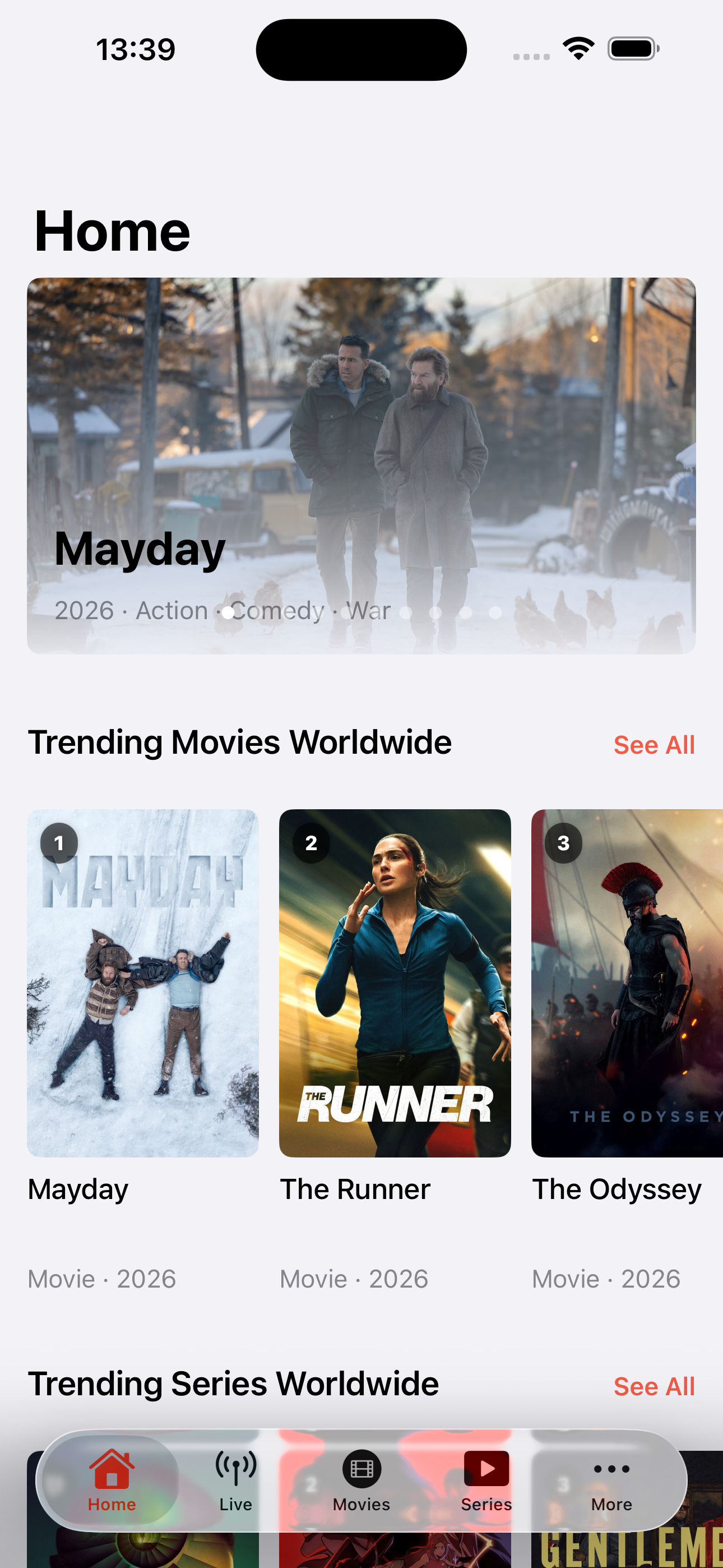 Plus Player on iPhone